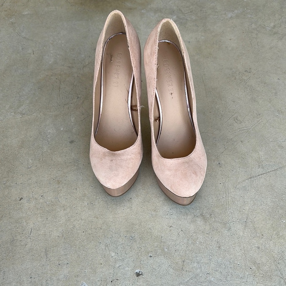 Forever 21 Blush Platform Heels